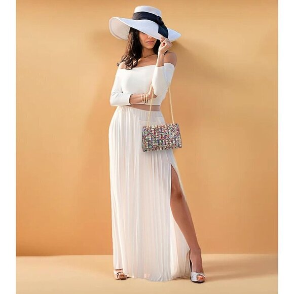 Women Gold Sparkling Evening Purse Rhinestone for Weddings, Parties, - Picture 7 of 9